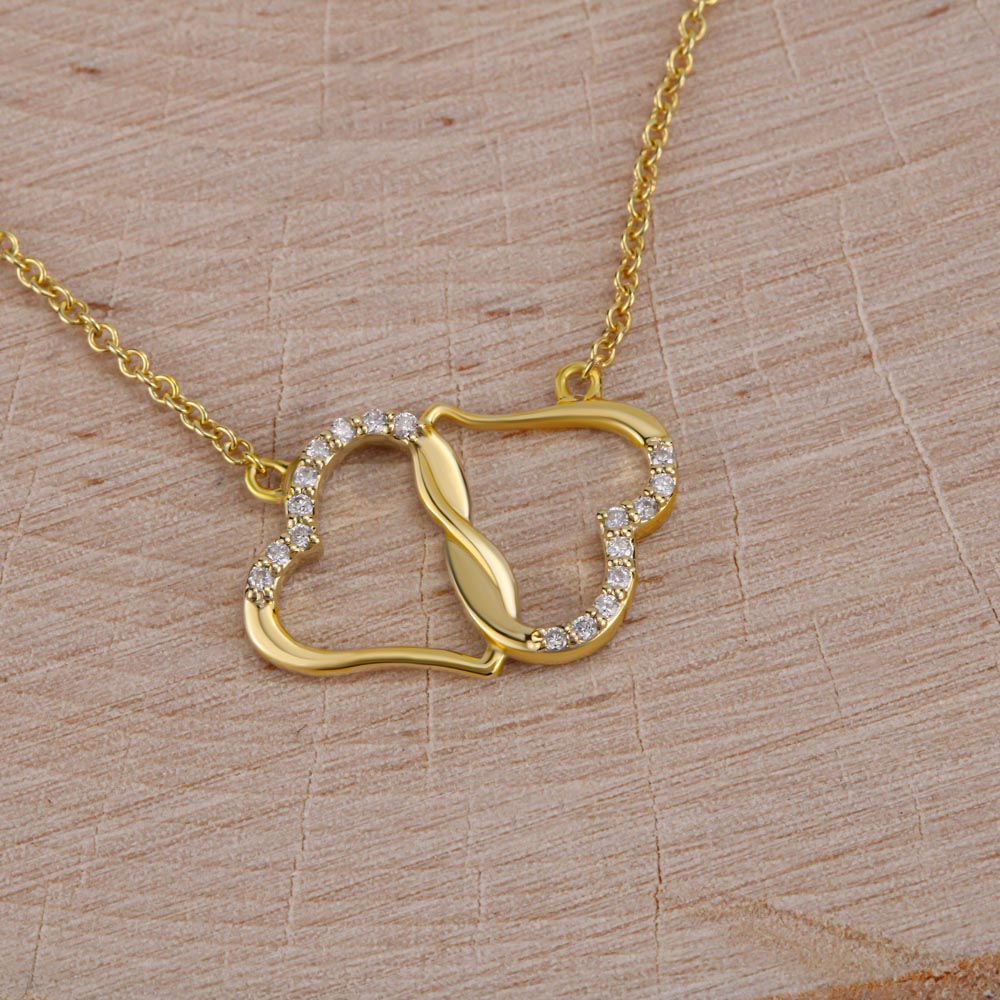 To My Daughter Everlasting Heart Necklace