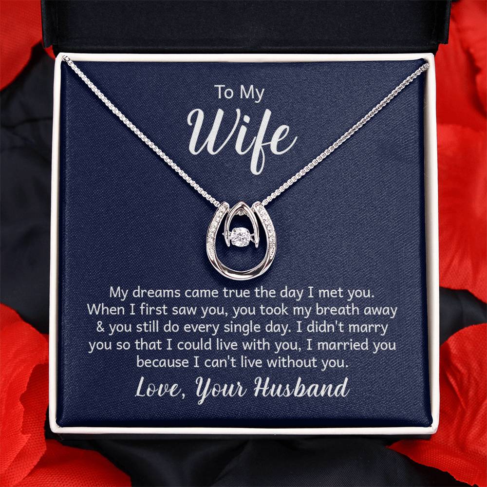 To My Wife Lucky In Love Necklace