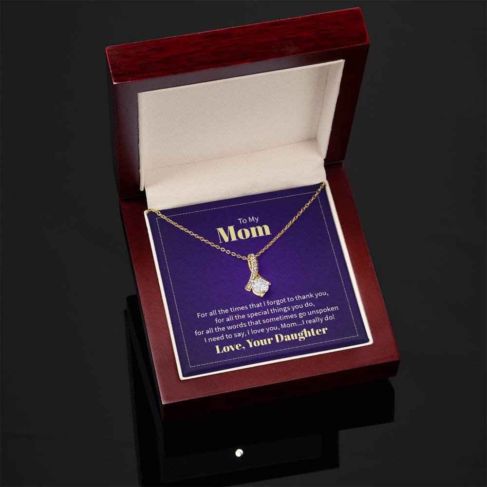 To My Mom Alluring Beauty Necklace