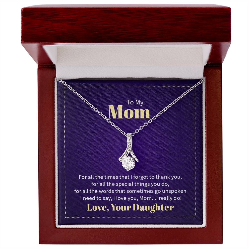 To My Mom Alluring Beauty Necklace