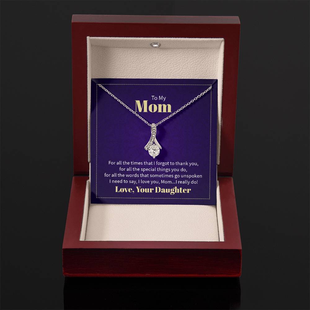 To My Mom Alluring Beauty Necklace